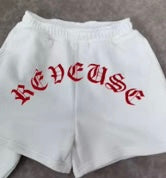 White Logo Jogger Shorts